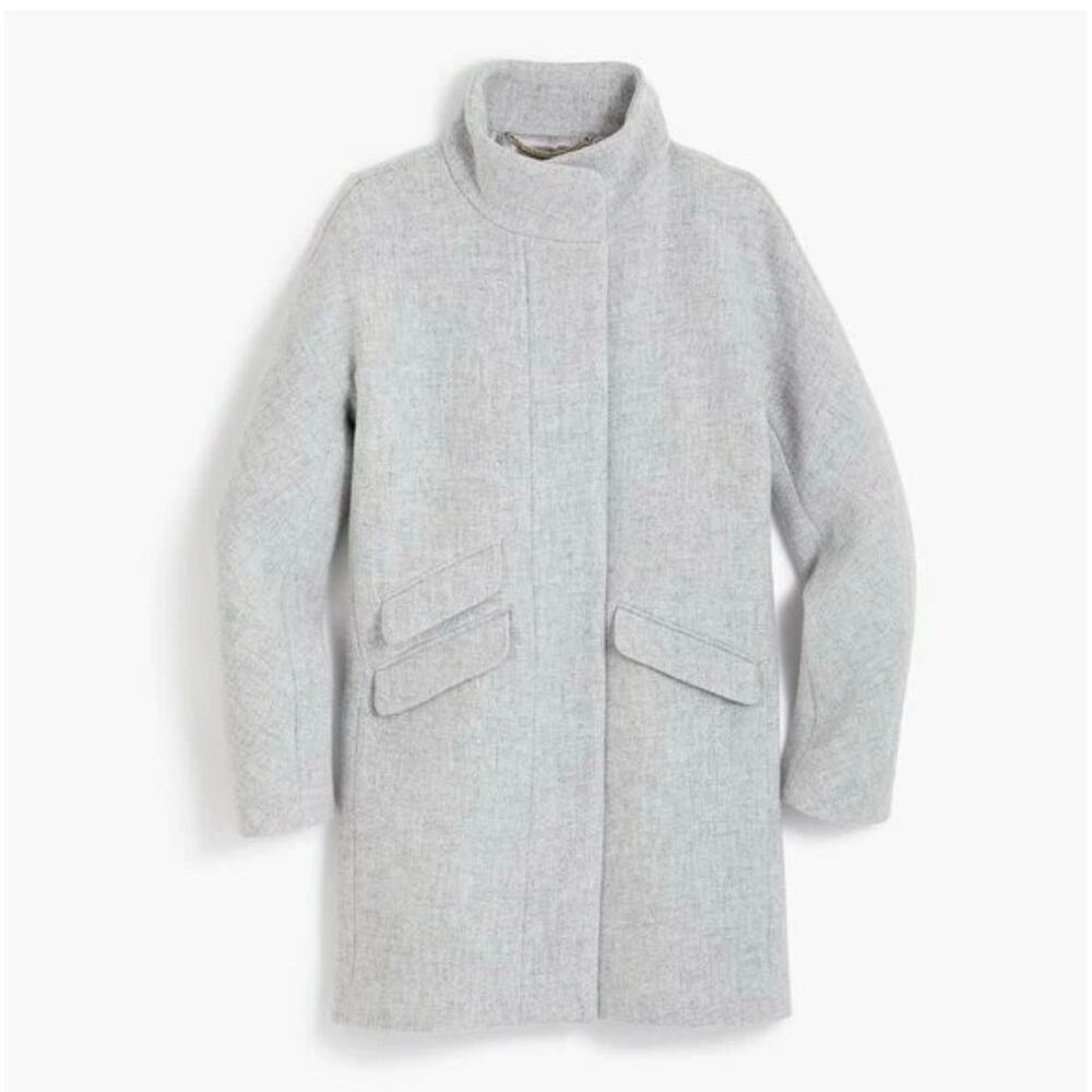 J. Crew Italian Wool Stadium Cloth Cocoon Coat (00P)